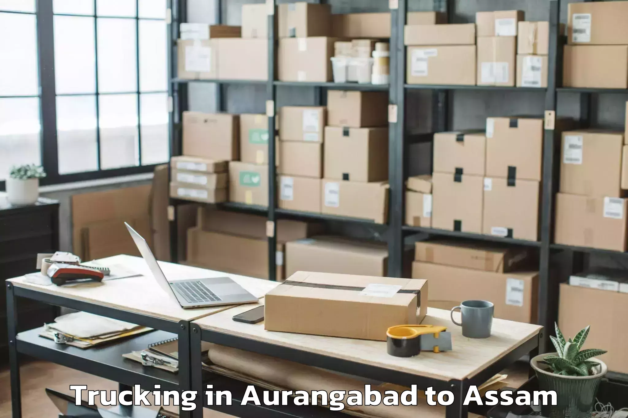 Reliable Aurangabad to Sualkuchi Trucking